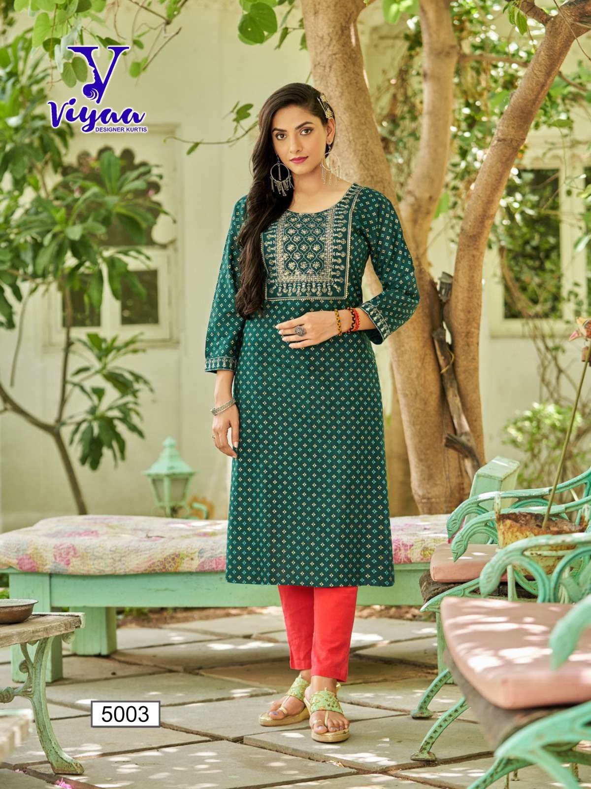 VIYAA DESIGNER POSHAK V5 Kurti Wholesale catalog