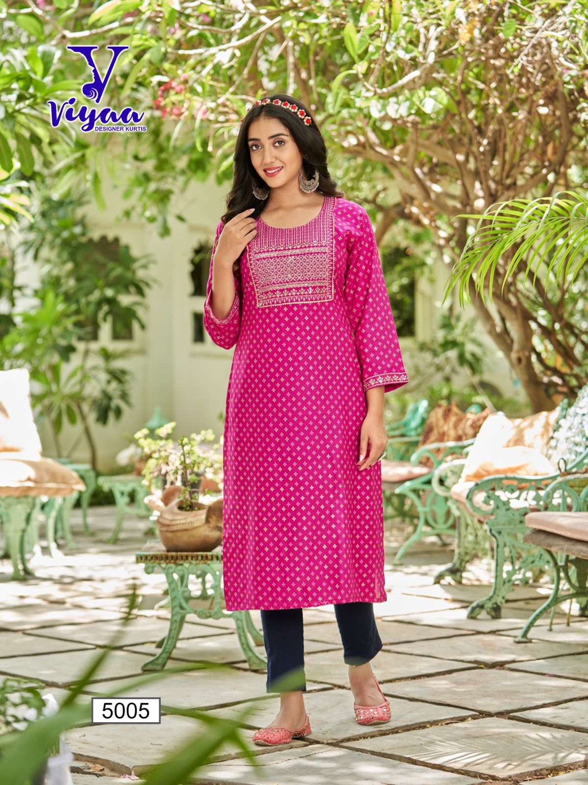 VIYAA DESIGNER POSHAK V5 Kurti Wholesale catalog