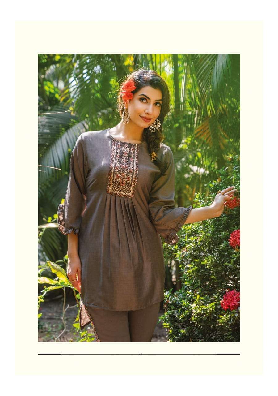Wanna Naira Cord Set Kurti Wholesale catalog
