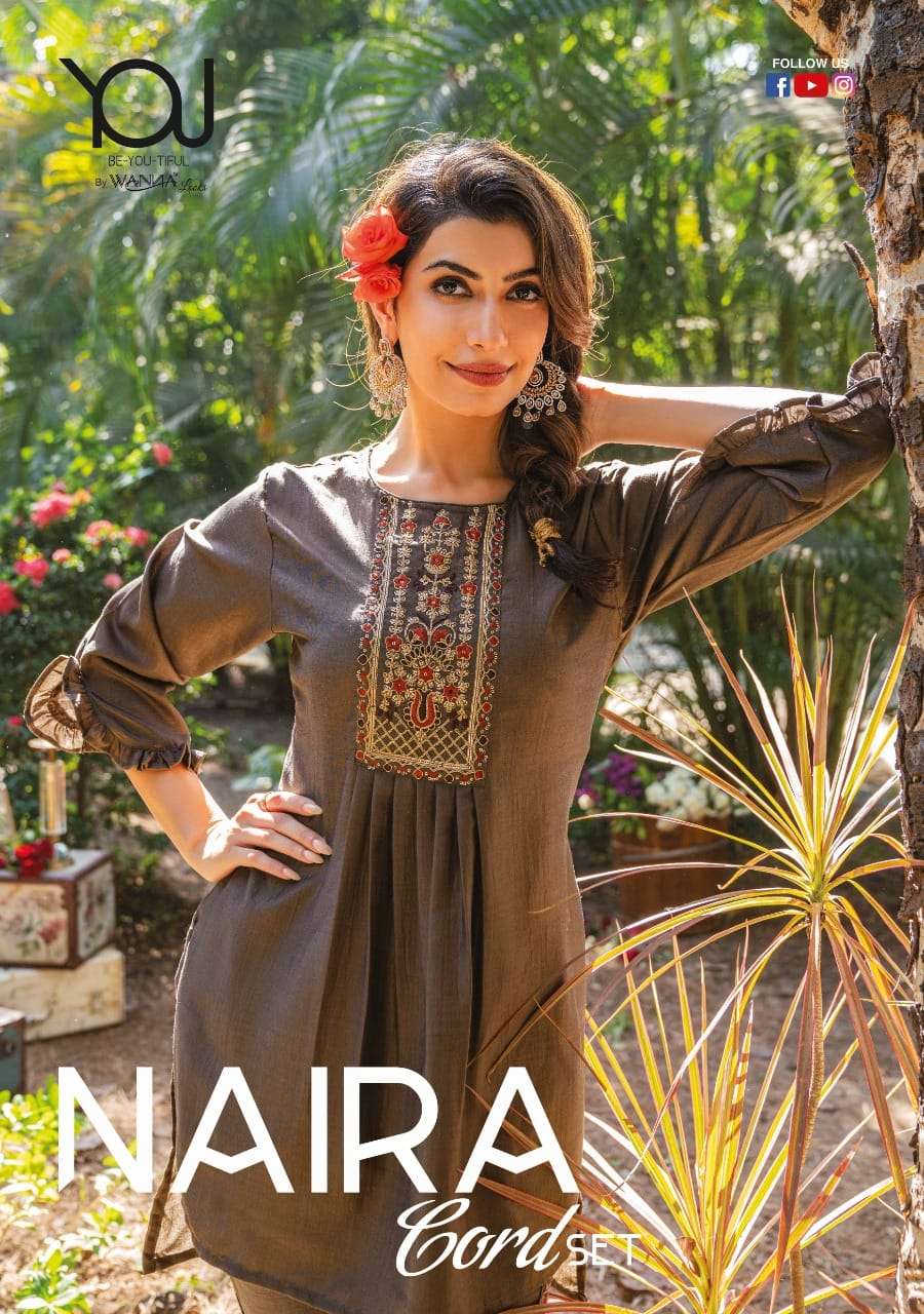 Wanna Naira Cord Set Kurti Wholesale catalog
