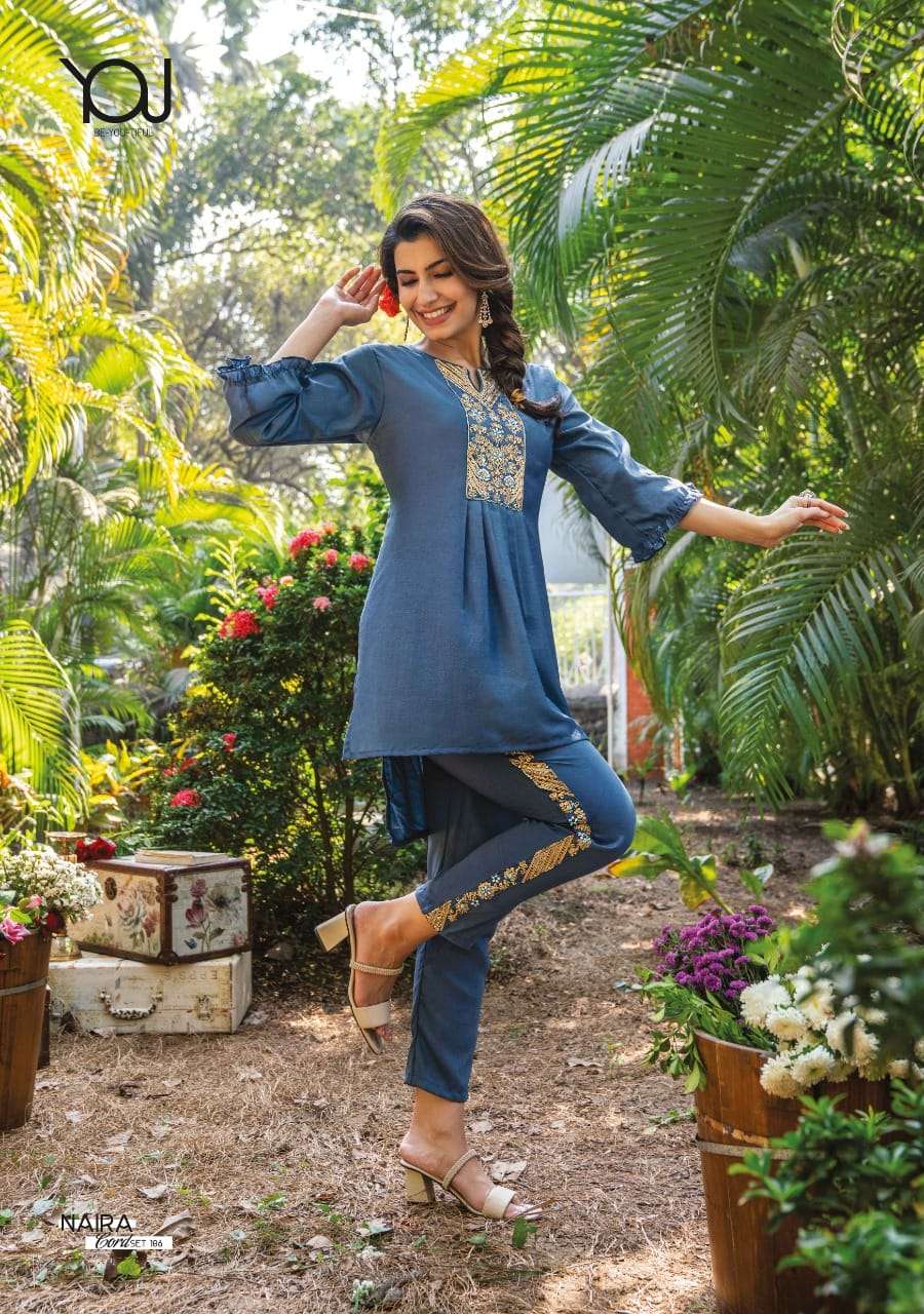 Wanna Naira Cord Set Kurti Wholesale catalog