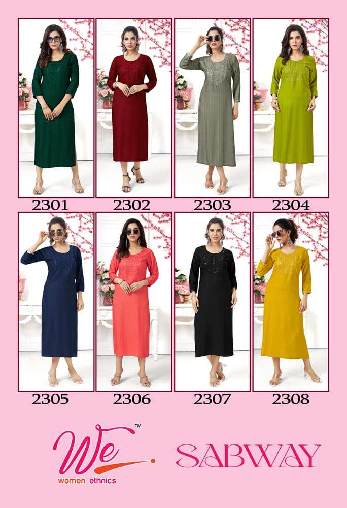 WE SABWAY  Kurti Wholesale catalog