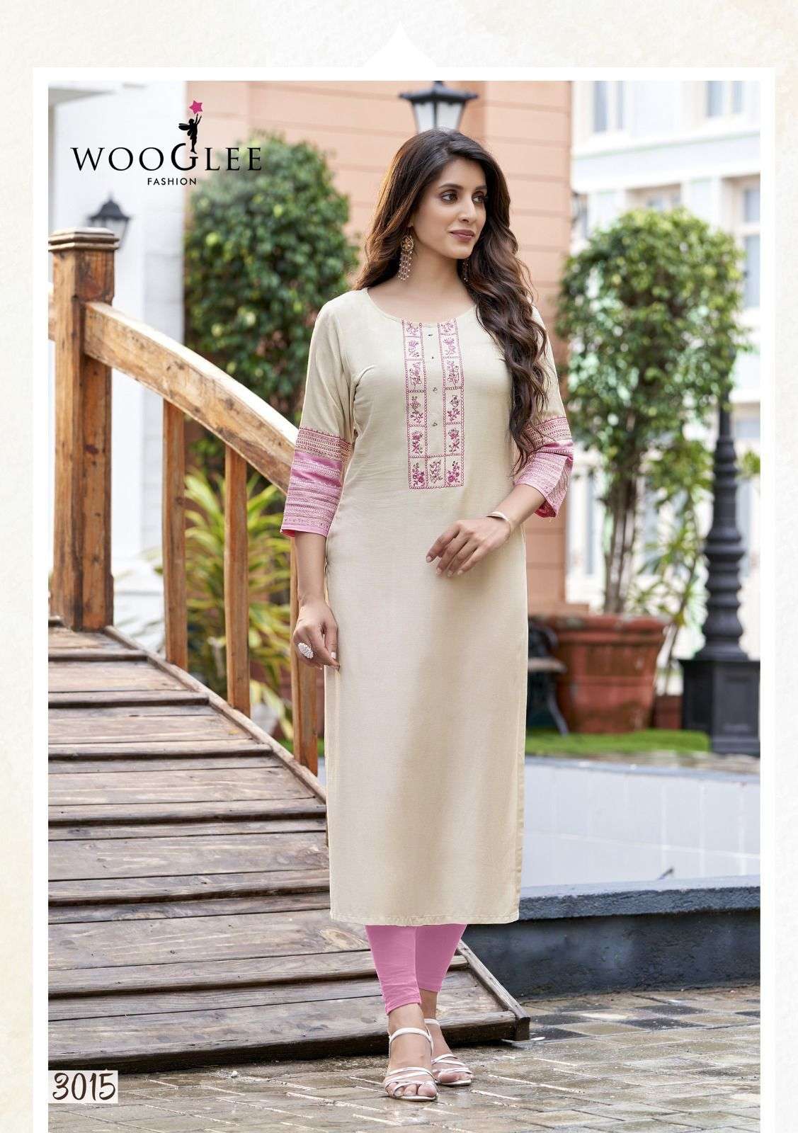 WOOGLEE SALONEE VOL 3 Kurti Wholesale catalog