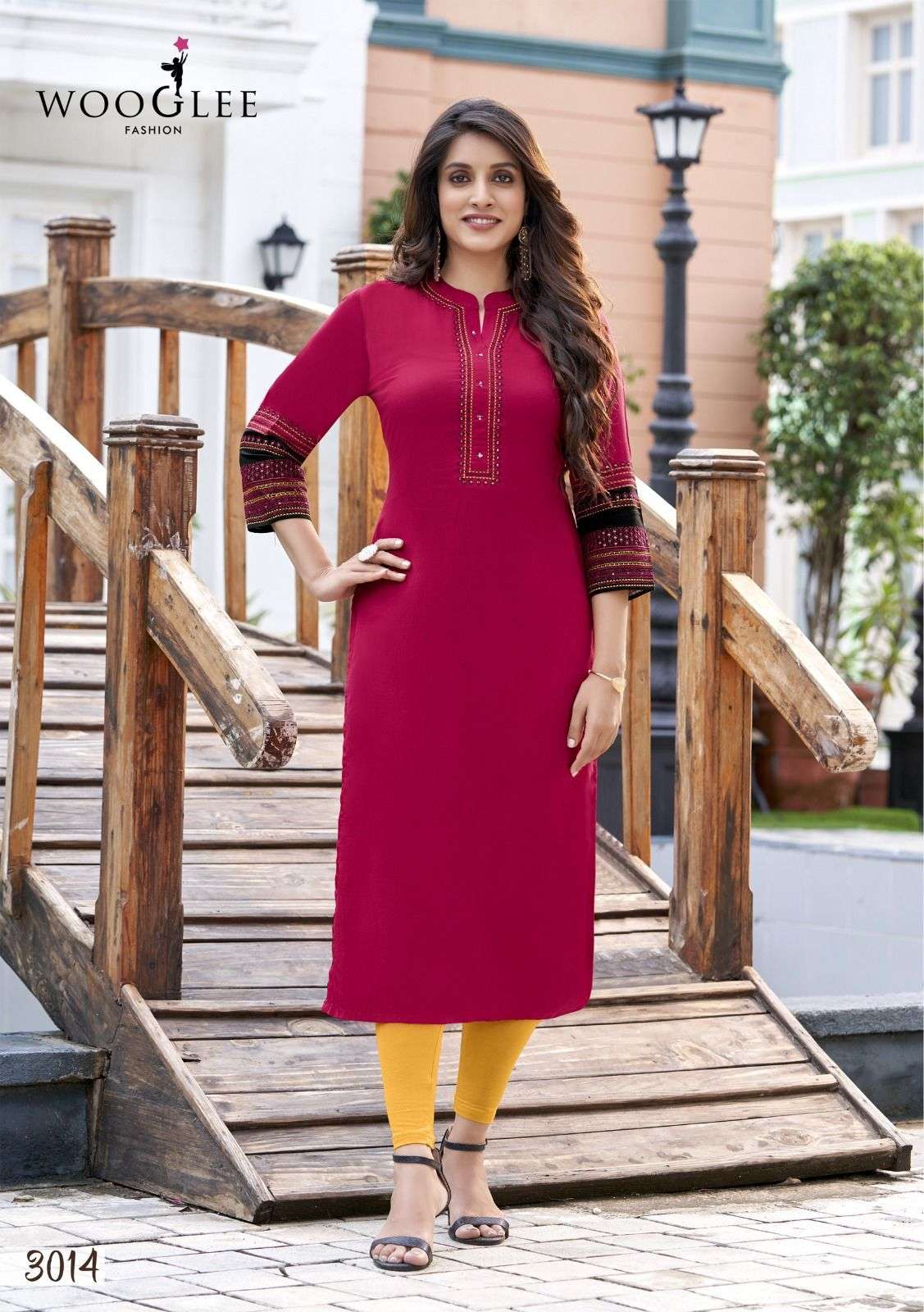 WOOGLEE SALONEE VOL 3 Kurti Wholesale catalog