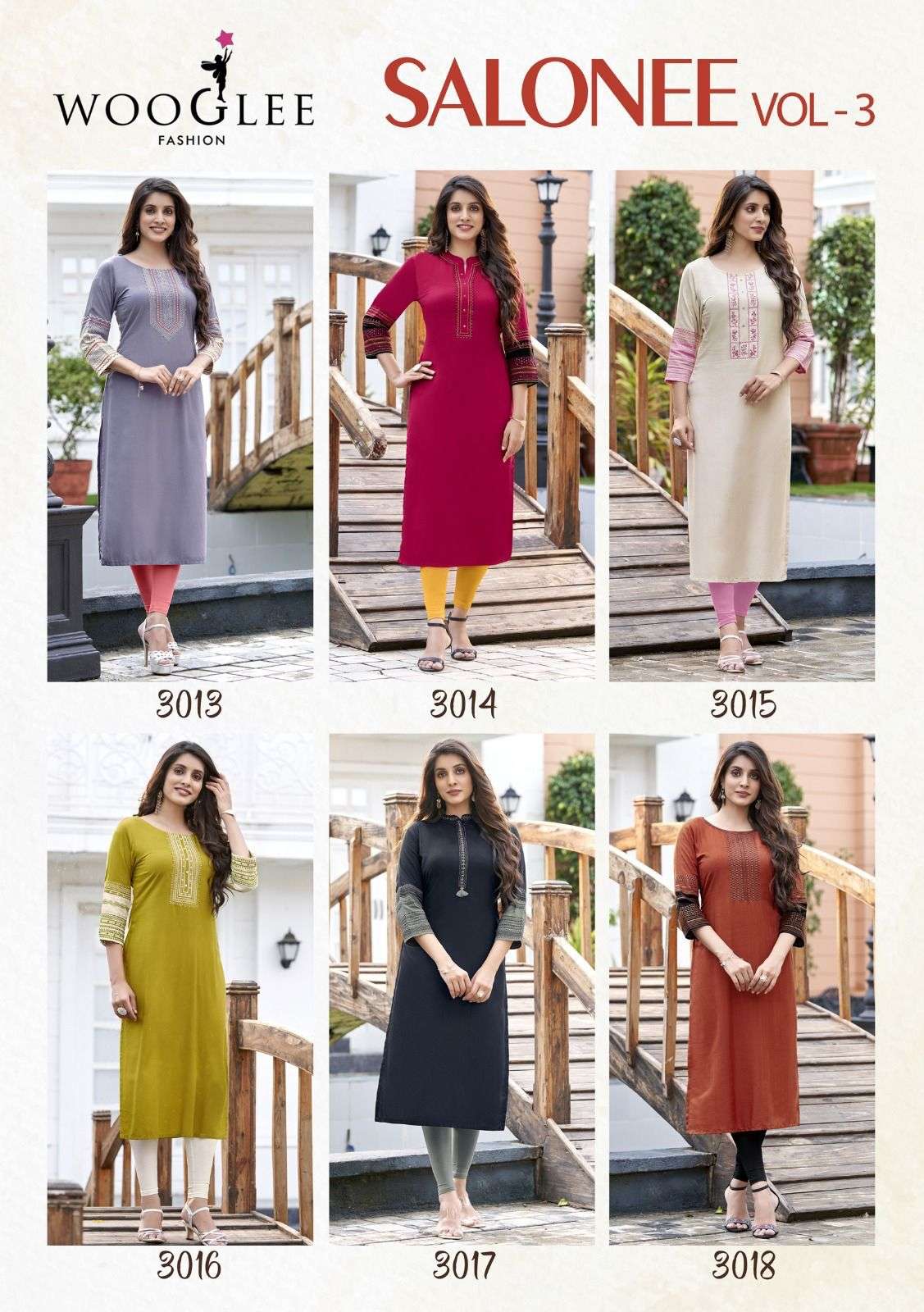 WOOGLEE SALONEE VOL 3 Kurti Wholesale catalog