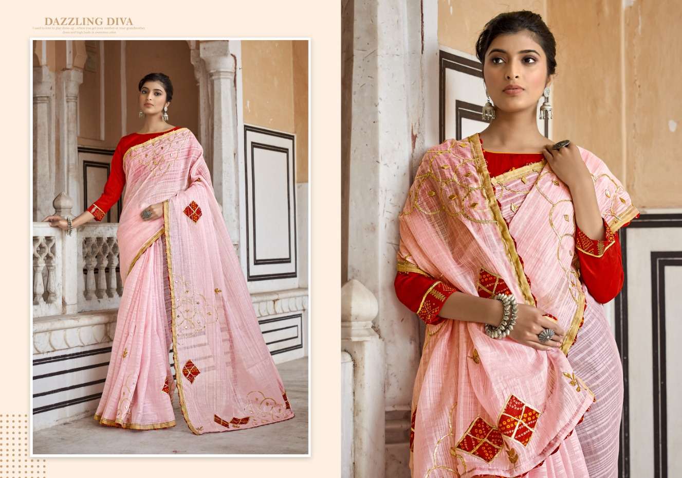 Ynf Cotton Bandhani Exclusive Designer Saree Wholesale catalog