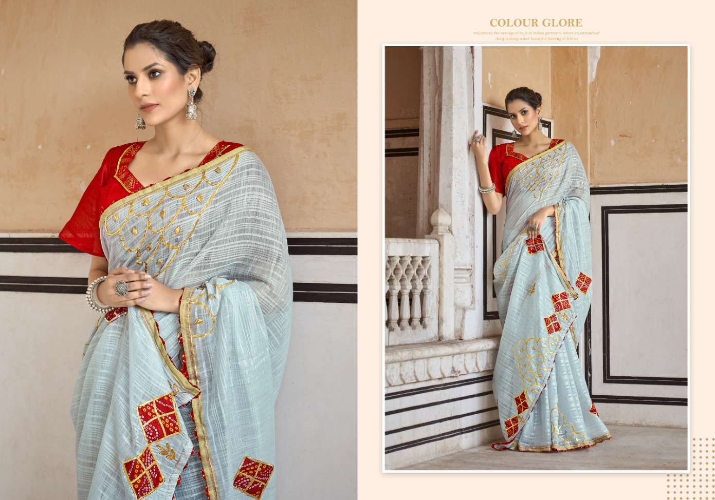 Ynf Cotton Bandhani Exclusive Designer Saree Wholesale catalog