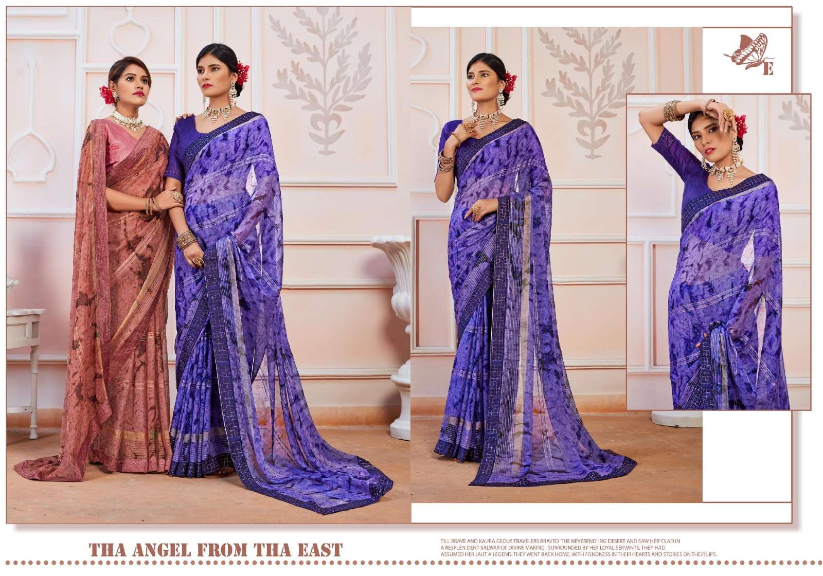 Ynf Dusala Prism Printed Fancy Chiffon Saree Wholesale catalog