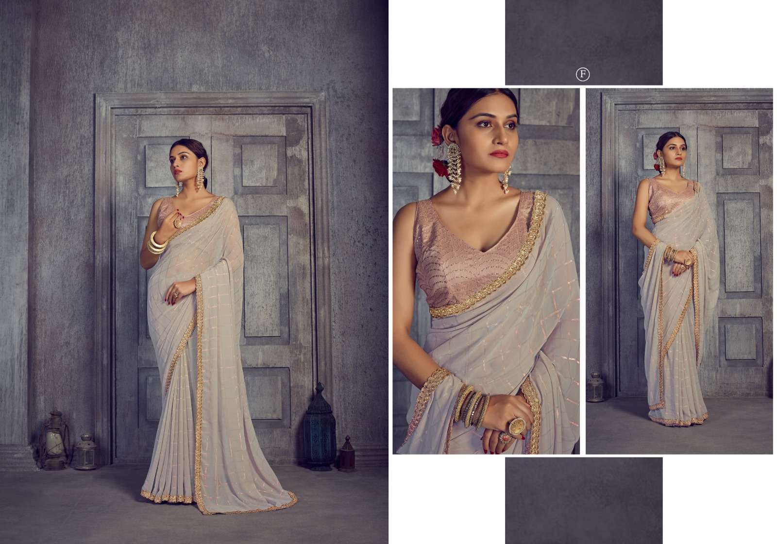 Ynf Filmora Sequence Fancy Georgette Saree Wholesale catalog