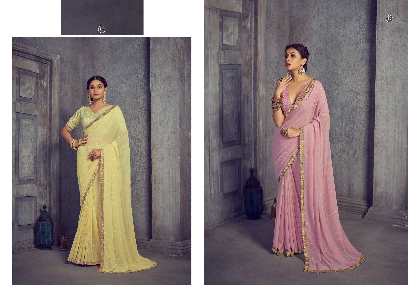 Ynf Filmora Sequence Fancy Georgette Saree Wholesale catalog