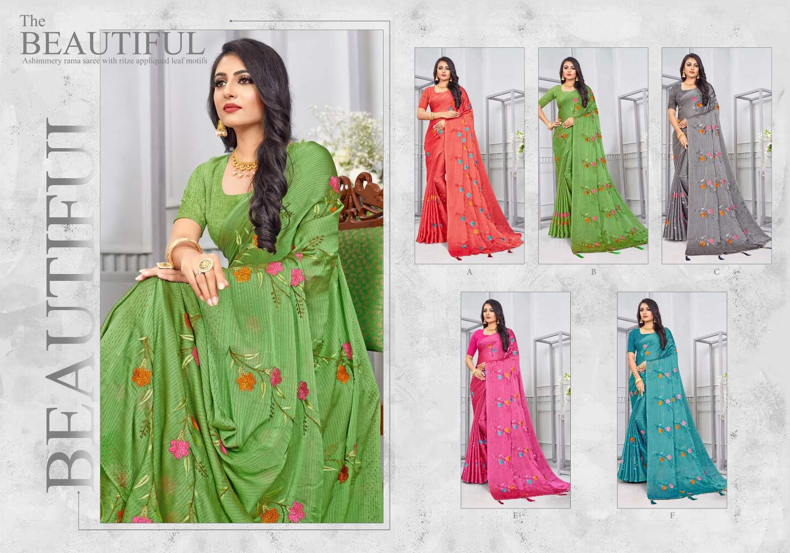 Ynf Gemini Silk Swarovski Work Designer Sarees Wholesale catalog