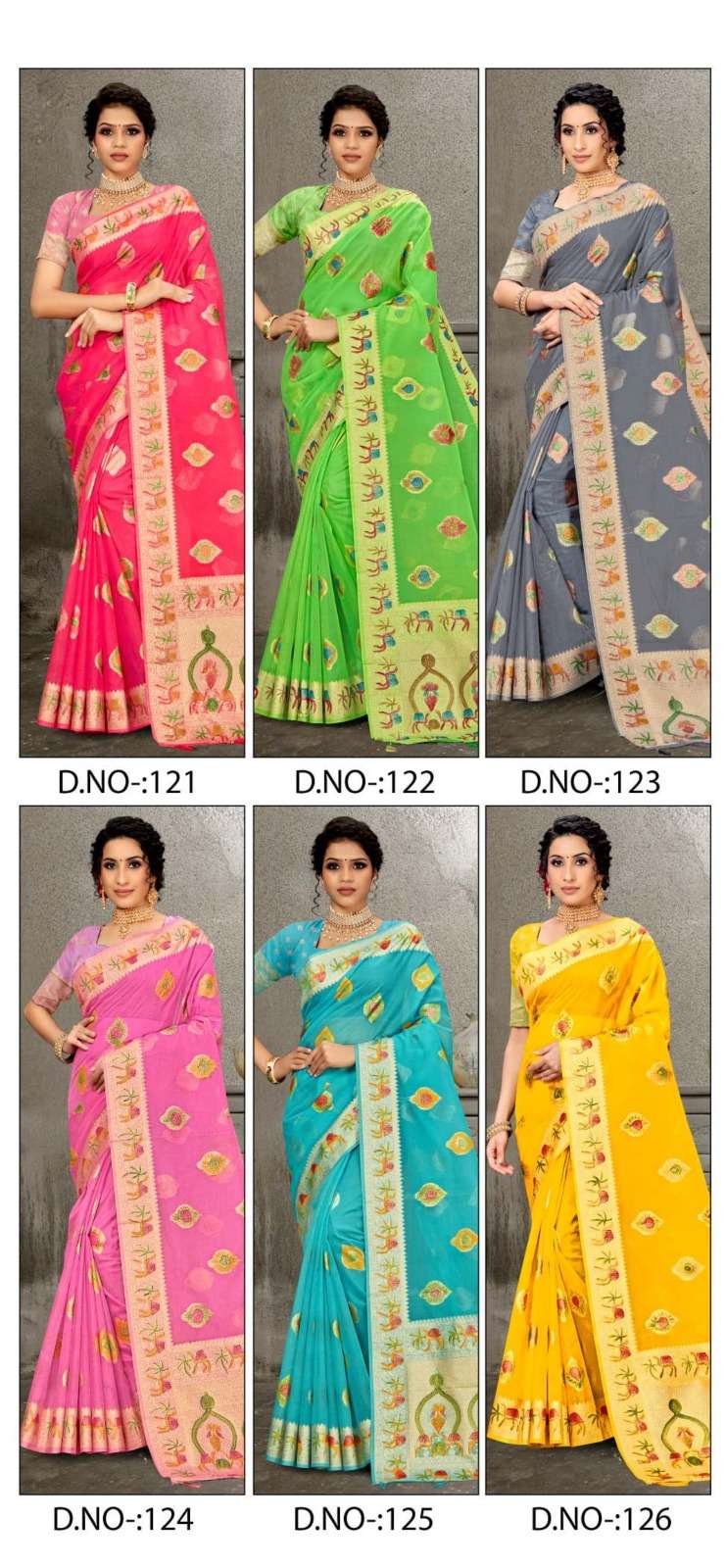Ynf Indian Organza Woven Designer Saree Wholesale catalog