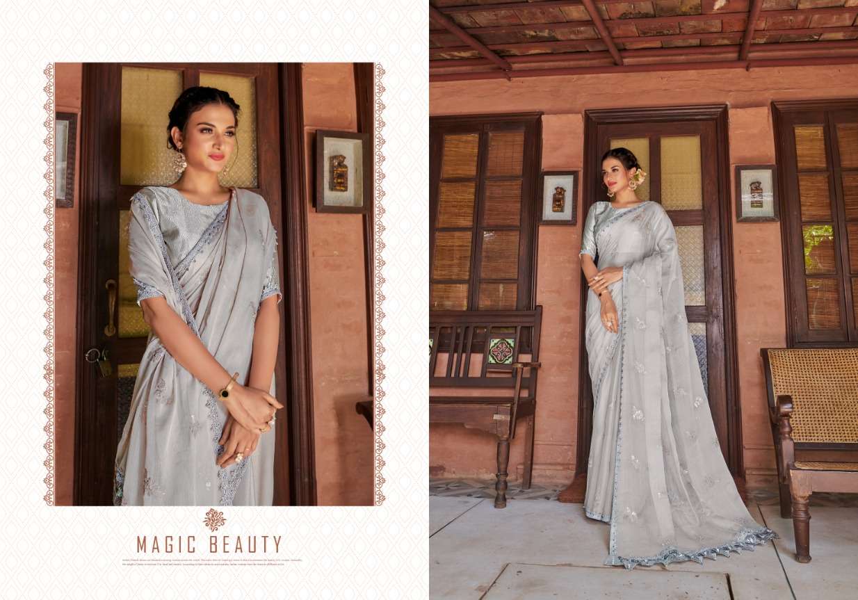Ynf Kalavathi Sequence Fancy Chiffon Saree Wholesale catalog