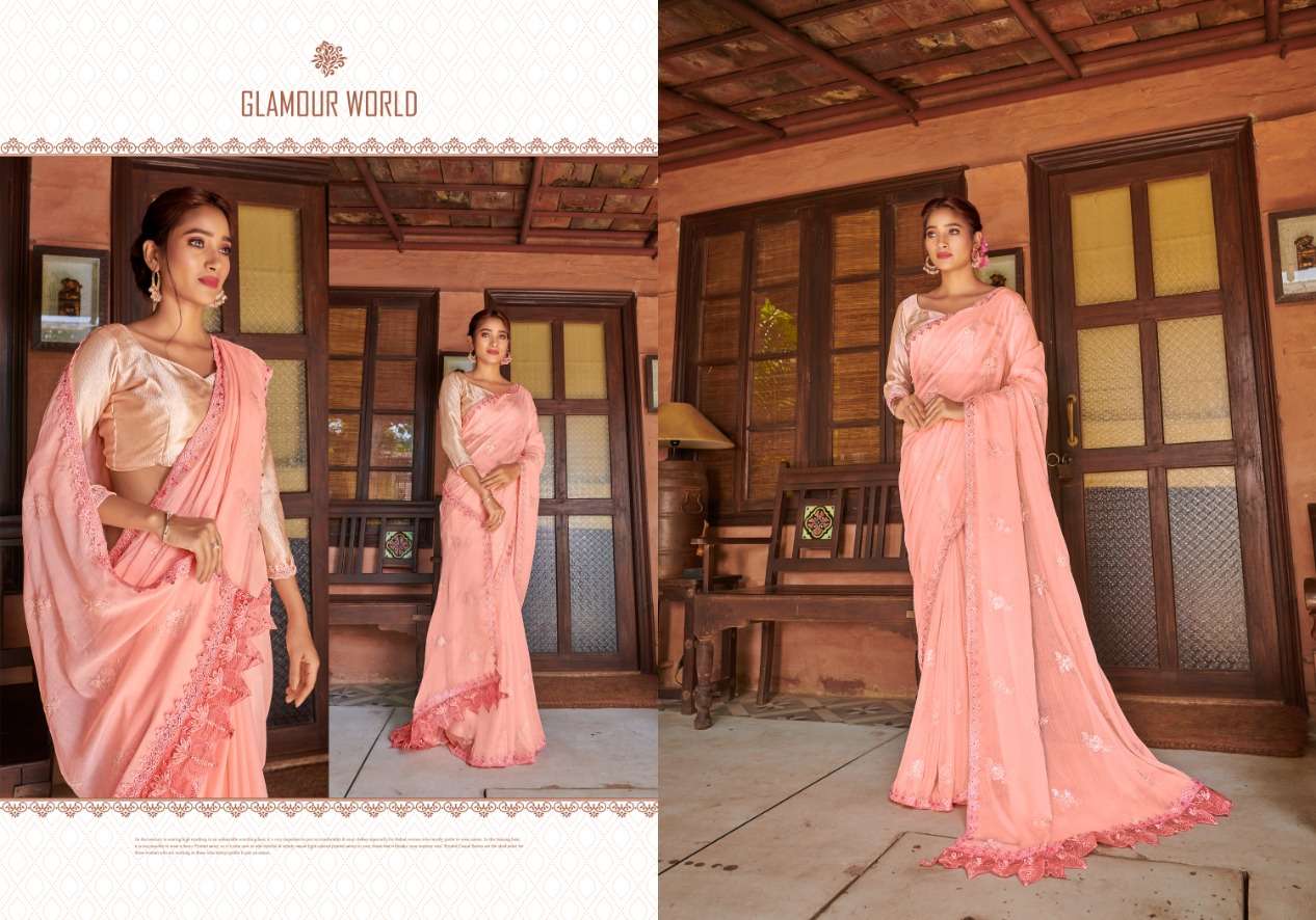 Ynf Kalavathi Sequence Fancy Chiffon Saree Wholesale catalog