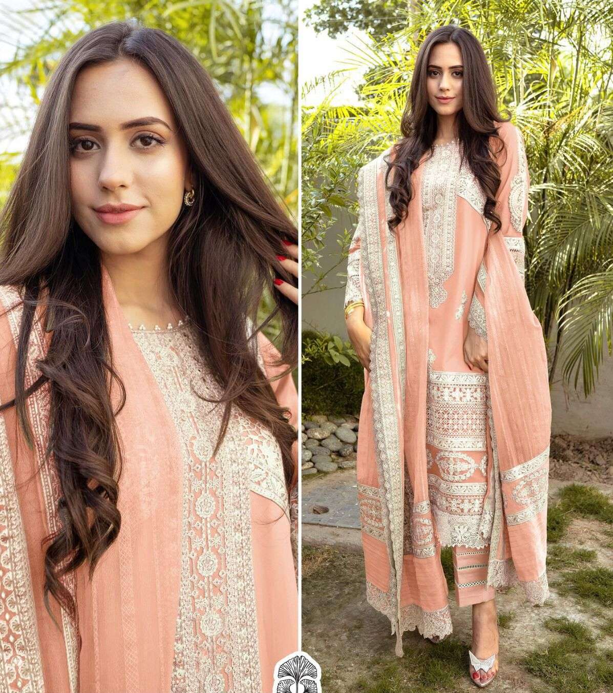 Zaha Malika Vol 4 Embroidered Pakistani Suit Wholesale catalog