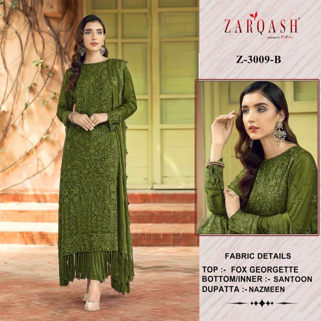 Zarqash Z 3009 Designer Pakistani Suit Wholesale catalog