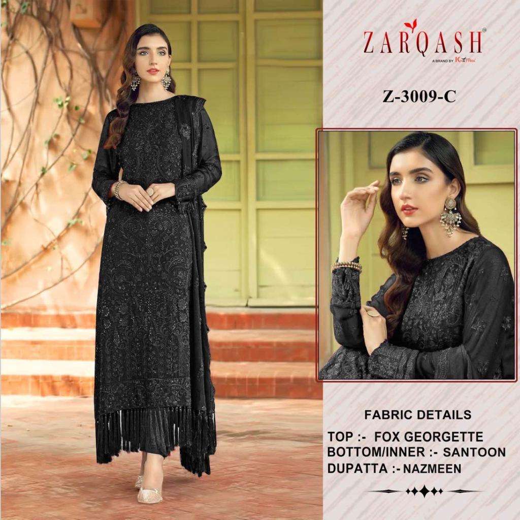 Zarqash Z 3009 Designer Pakistani Suit Wholesale catalog