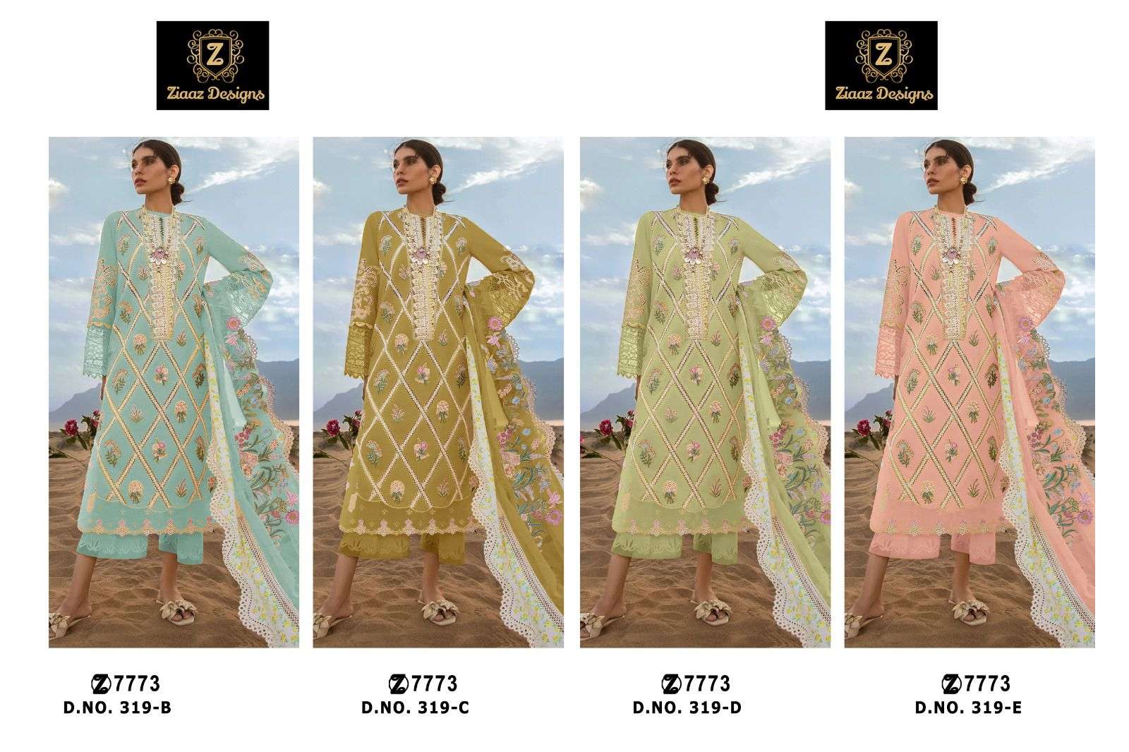 Ziaaz Designs Crimosn Vol 4 Designer Pakistani Suit Wholesale catalog