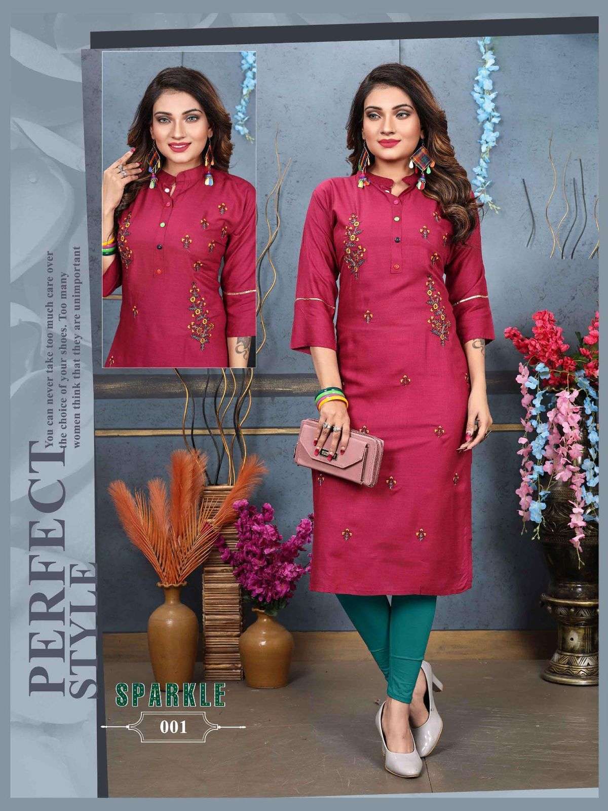 Aagya Sparkle Vol.1 Rayon Kurti Wholesale catalog