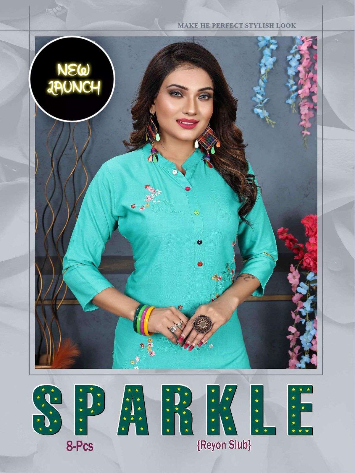 Aagya Sparkle Vol.1 Rayon Kurti Wholesale catalog