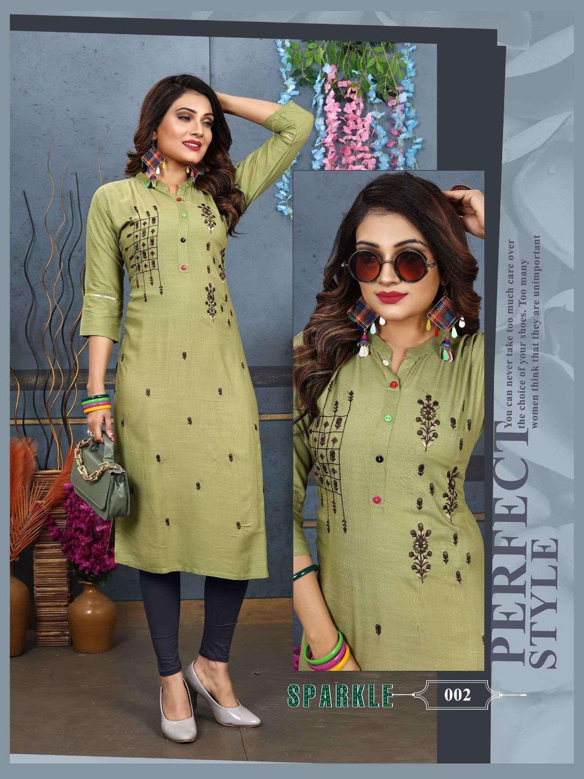 Aagya Sparkle Vol.1 Rayon Kurti Wholesale catalog