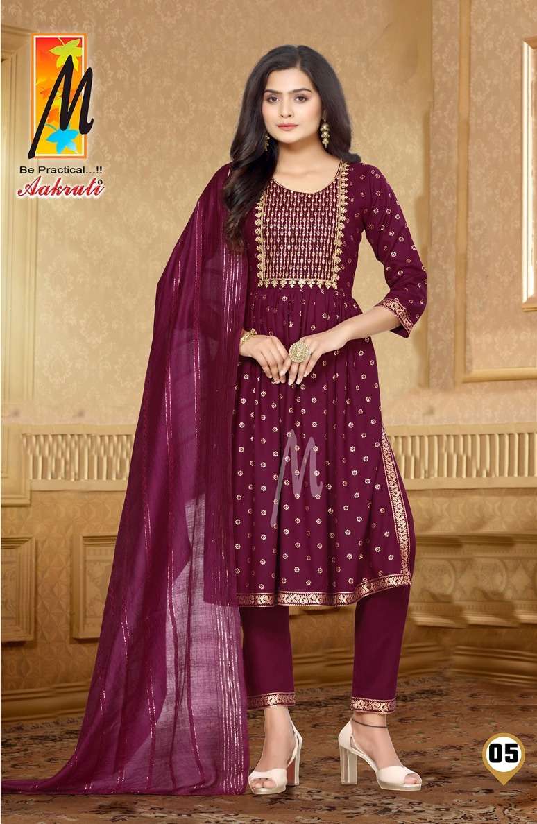 Aakruti  Reyon NYRA cut Kurti Wholesale catalog