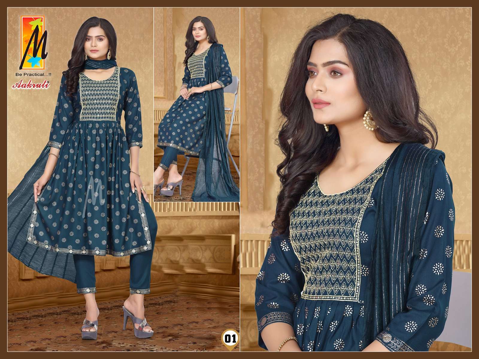 Aakruti  Reyon NYRA cut Kurti Wholesale catalog