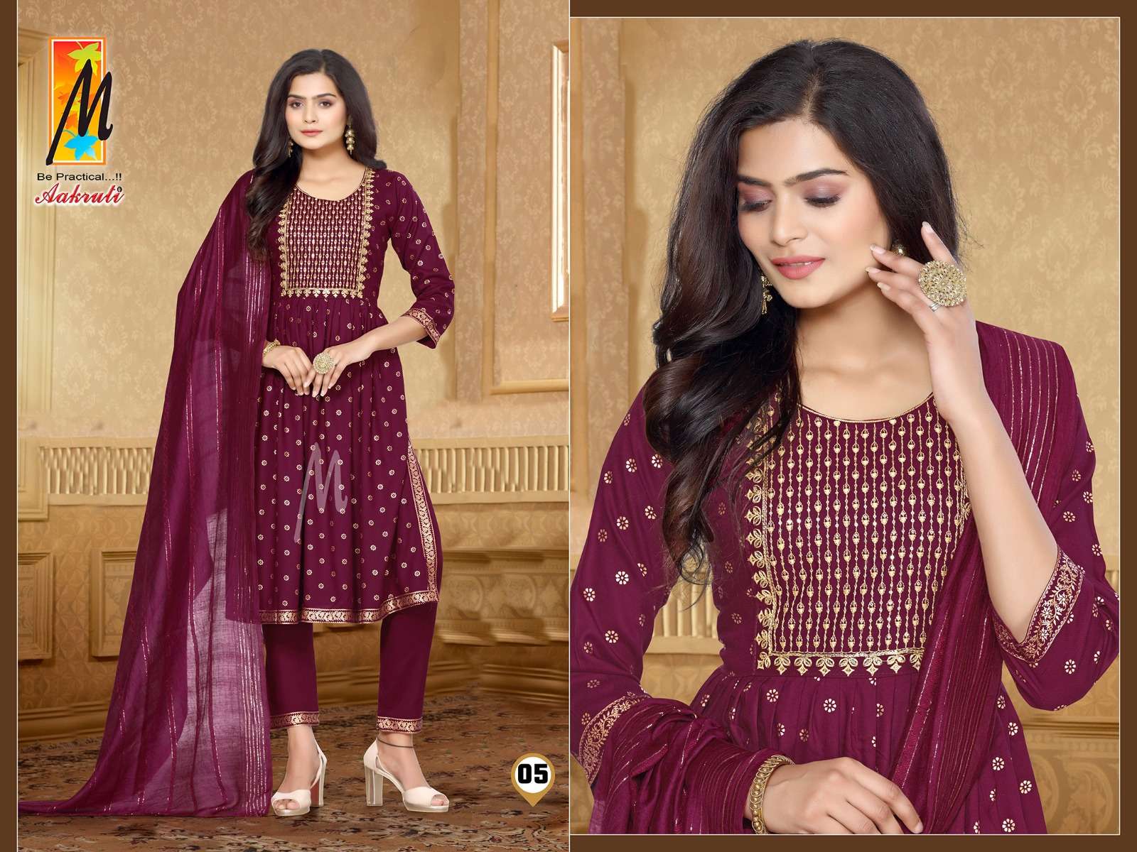 Aakruti  Reyon NYRA cut Kurti Wholesale catalog