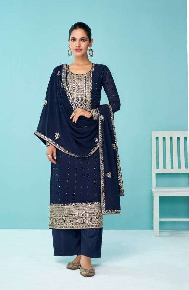 AASHIRWAD CREATION FALGUNI 9338 MASTER COLORS Salwar kameez Wholesale catalog