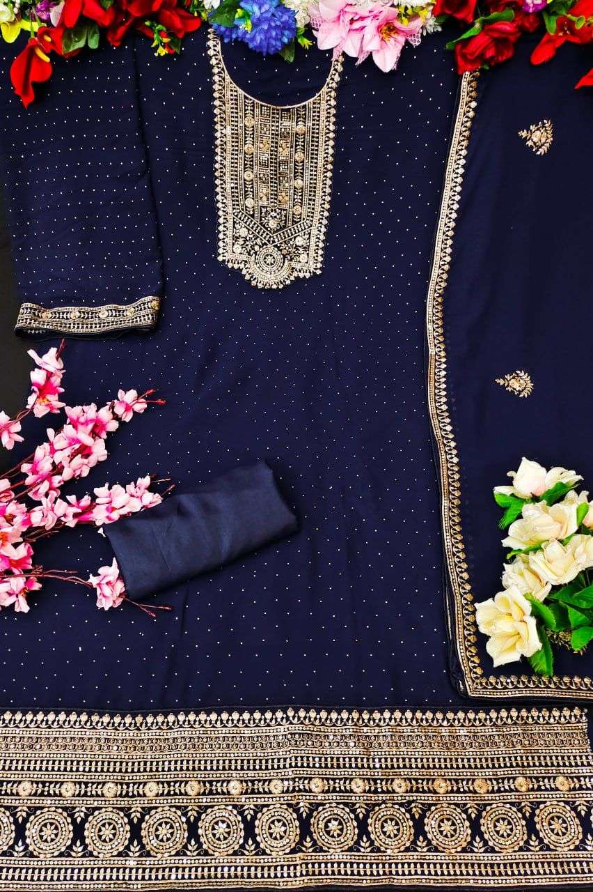AASHIRWAD CREATION FALGUNI 9338 MASTER COLORS Salwar kameez Wholesale catalog