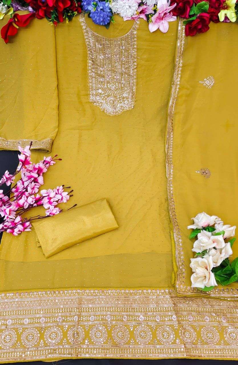 AASHIRWAD CREATION FALGUNI 9338 MASTER COLORS Salwar kameez Wholesale catalog