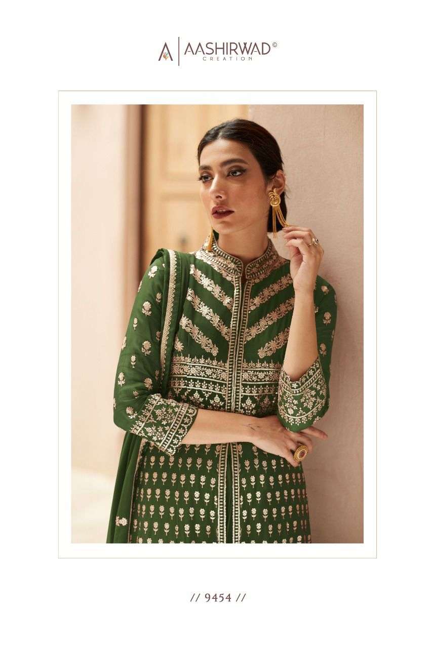 AASHIRWAD CREATION REAL GEORGETTE Salwar Kameez Wholesale catalog