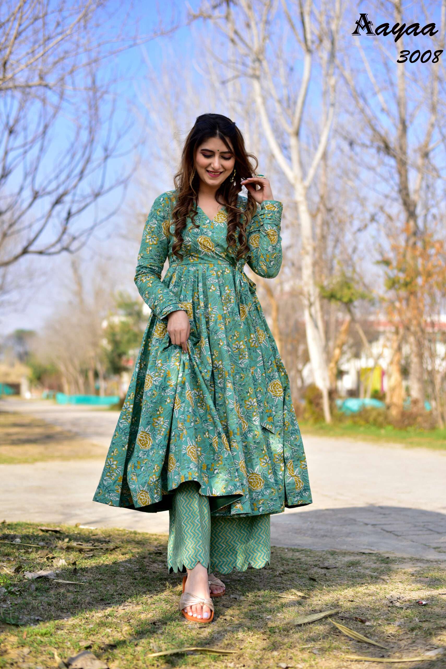 Aayaa vol 5- kurti - pant  - Wholesale catalog