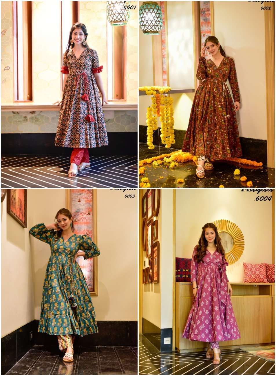 Aayaa vol 6 - kurti - pant  - Wholesale catalog