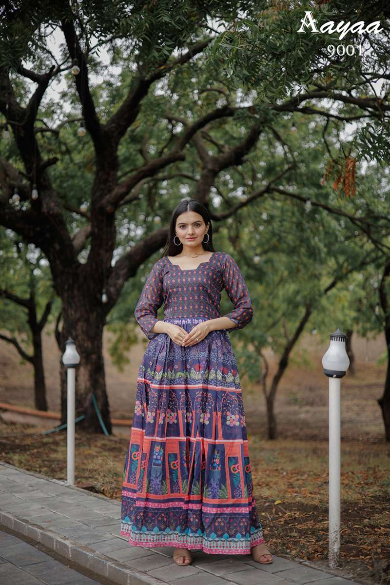 Aayaa vol 9 - Gown  Kurti Wholesale catalog