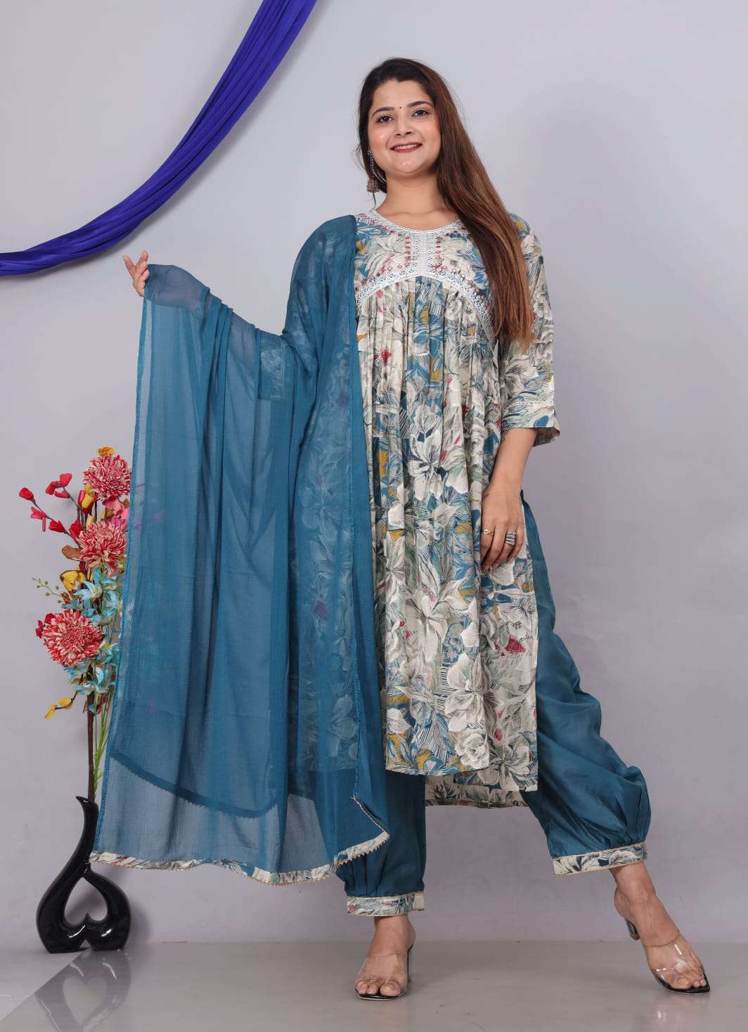 Afghani vol - 1 Alia Cut Muslin Kurti Wholesale catalog