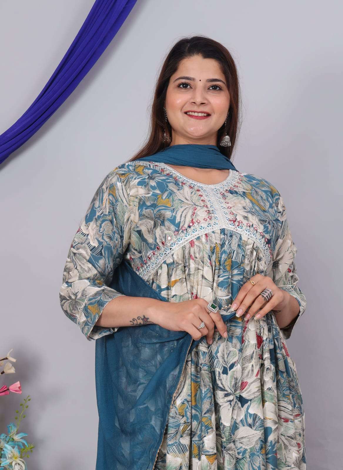 Afghani vol - 1 Alia Cut Muslin Kurti Wholesale catalog