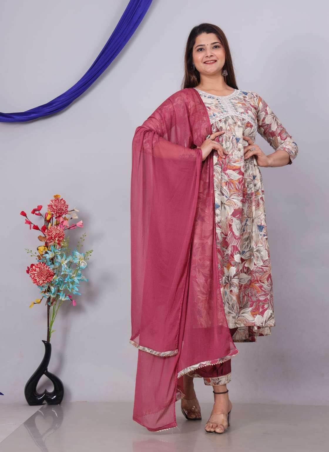 Afghani vol - 2 Alia Cut Muslin Kurti Wholesale catalog