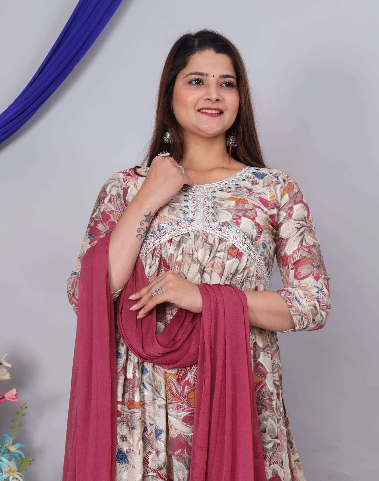 Afghani vol - 2 Alia Cut Muslin Kurti Wholesale catalog