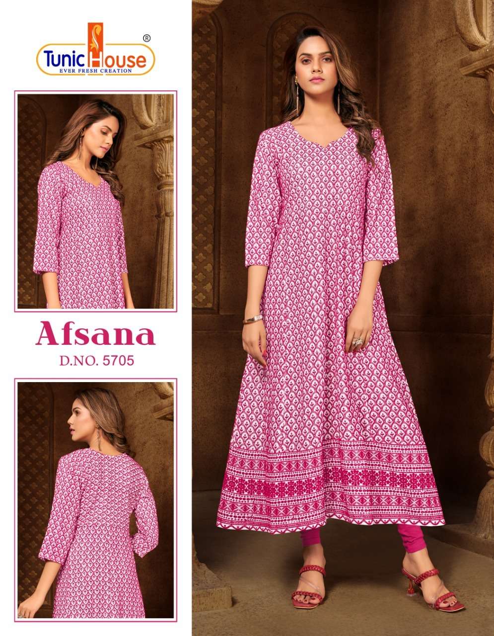 AFSANA vol-3 ANARKALI Kurti Wholesale catalog