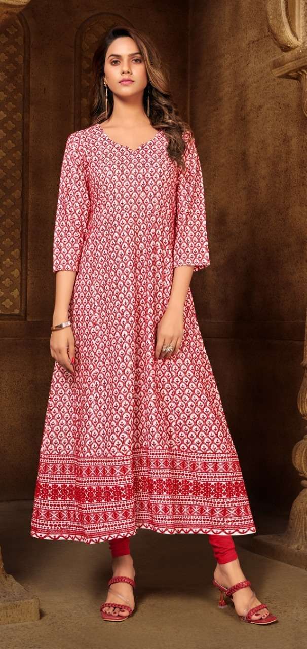 AFSANA vol-4 ANARKALI Kurti Wholesale catalog
