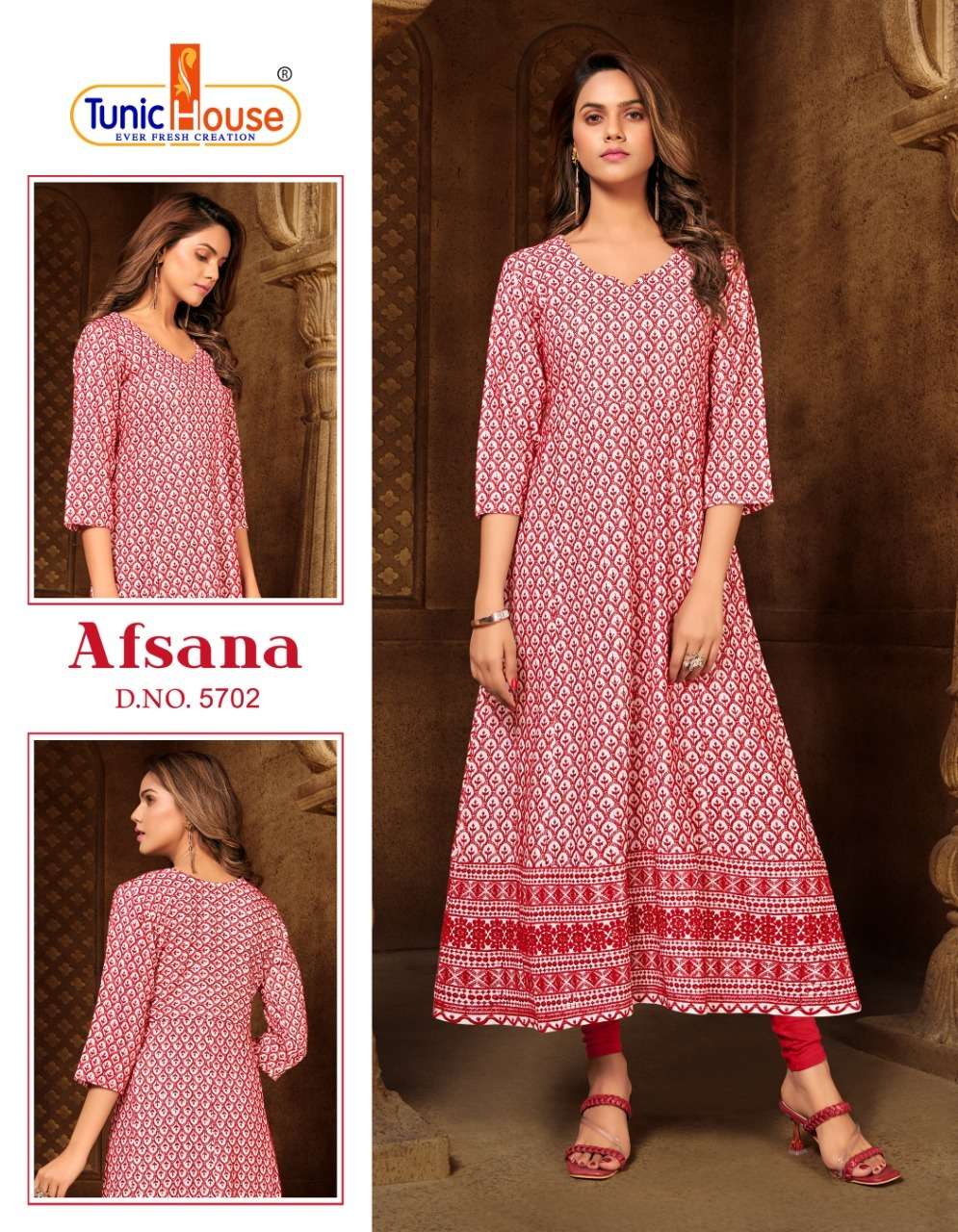 AFSANA vol-4 ANARKALI Kurti Wholesale catalog
