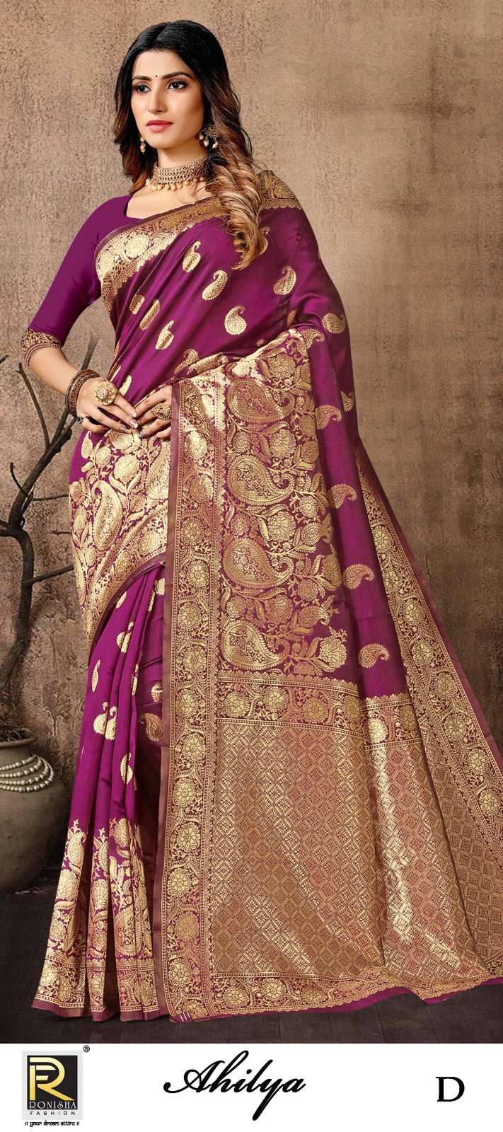 AHILYA  BY RONISHA SAREE SILK FABRICS SUPER HIT COLLECTION 