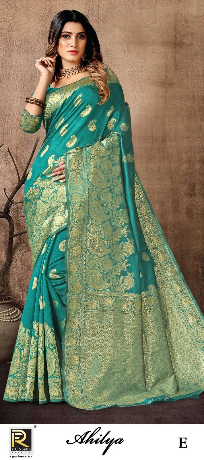 AHILYA  BY RONISHA SAREE SILK FABRICS SUPER HIT COLLECTION 