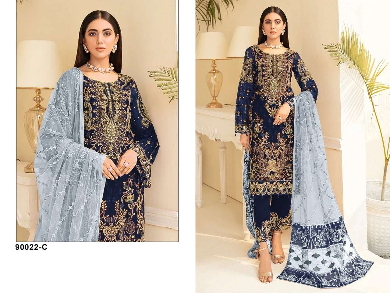 Al Karam 90022 Colors Embroidery Pakistani SuitS Wholesale catalog