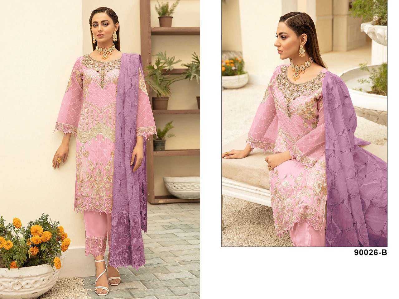 Al Karam 90026 Colors Designer Pakistani Suits Wholesale catalog