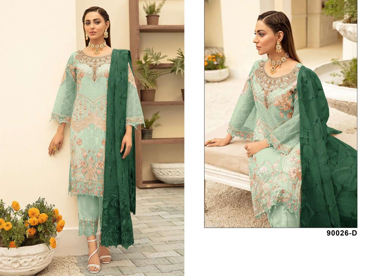 Al Karam 90026 Colors Designer Pakistani Suits Wholesale catalog