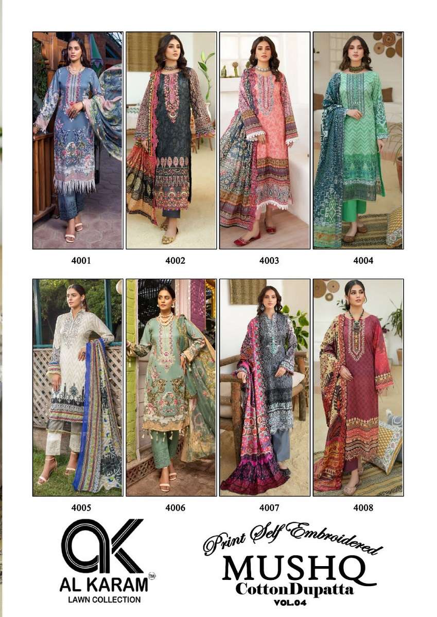 Al Karam Mushq Vol-4 – Dress Material