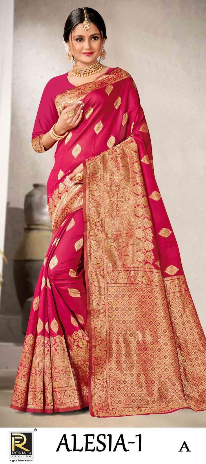 ALESIA  BY RONISHA SAREE SILK FABRICS SUPER HIT COLLECTION 