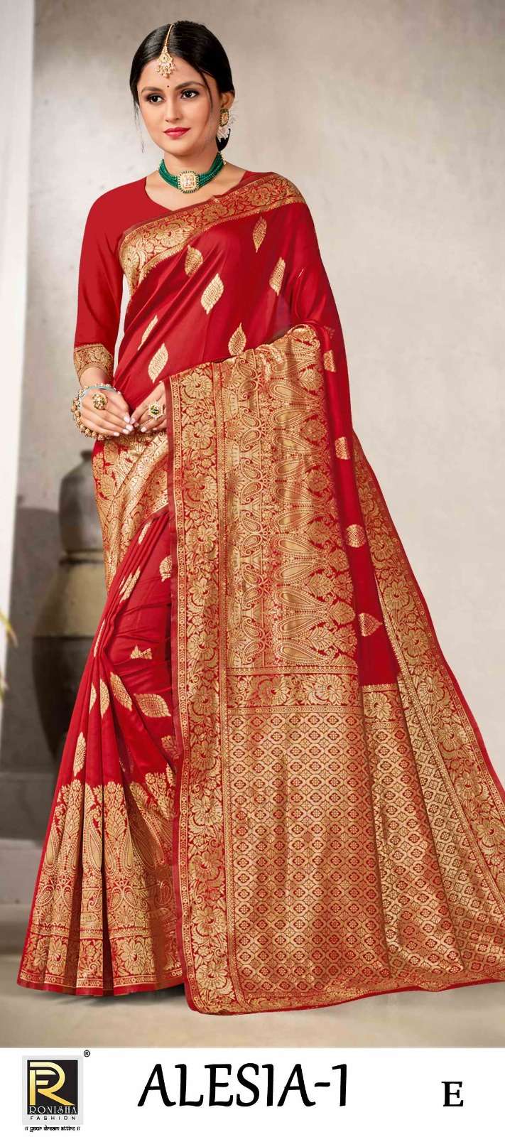 ALESIA  BY RONISHA SAREE SILK FABRICS SUPER HIT COLLECTION 